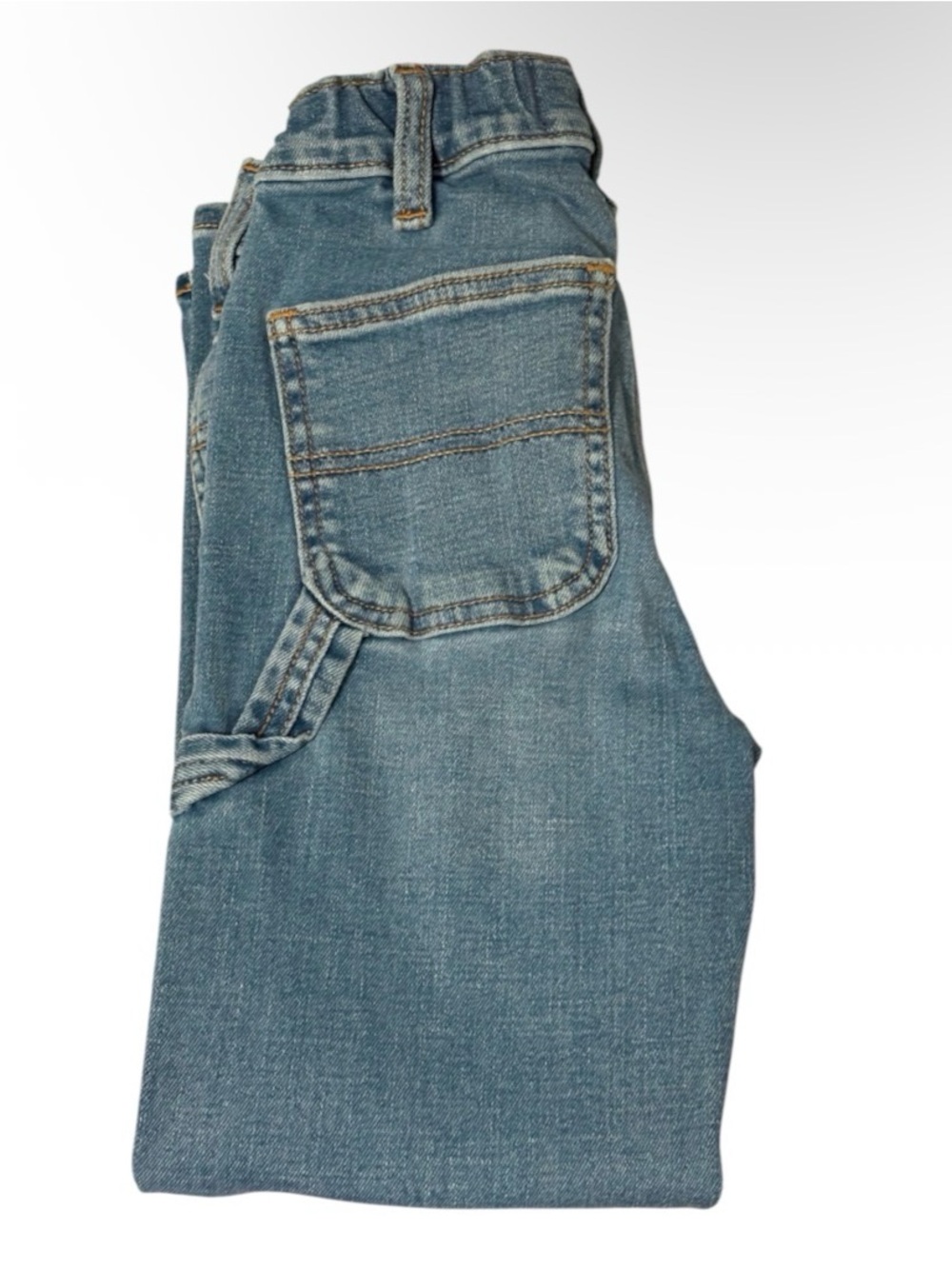 Abercrombie Kids Blue Denim Straight Jeans Size 5-6 Regular Button 5-Pocket